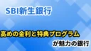 SBI新生銀行の考察!高めの金利と特典プログラムが魅力の銀行